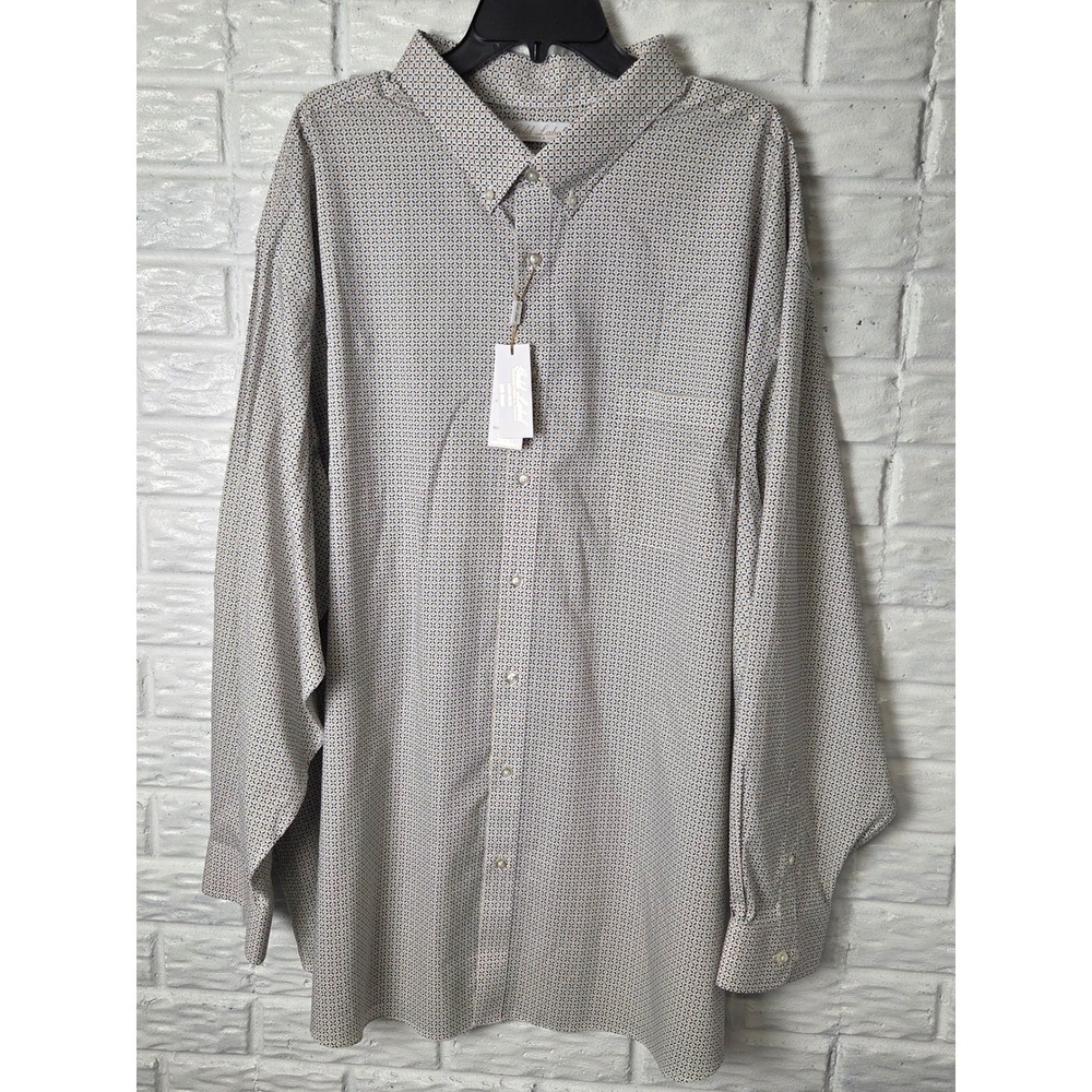 ROUNDTREE & YORKE Gold Label Non Iron Perfect Performance Shirt NWT Size 4XB Big